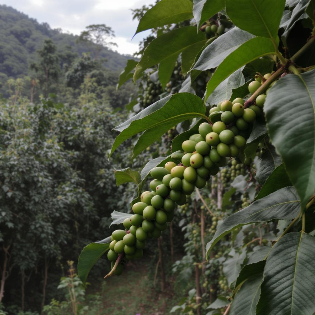 Altura coffee beans close-up